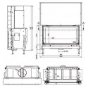 Каминная топка KFD LINEA H 1050 3.0