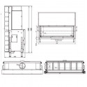 Каминная топка KFD LINEA H 1570 3.0