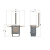 Печь-барбекю Hestia 600 Heat & Grill, садовая печь