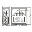 Каминная топка INVICTA 1100 Grande Vision с подъемником